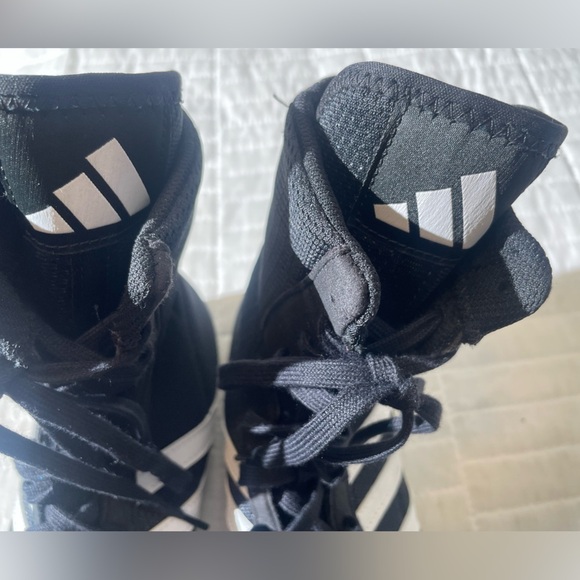 Adidas Box Hog 2 Black Boxing Shoes Boots FX0561 Unisex Mens 7 Women’s 8 EU 40 - Picture 13 of 16